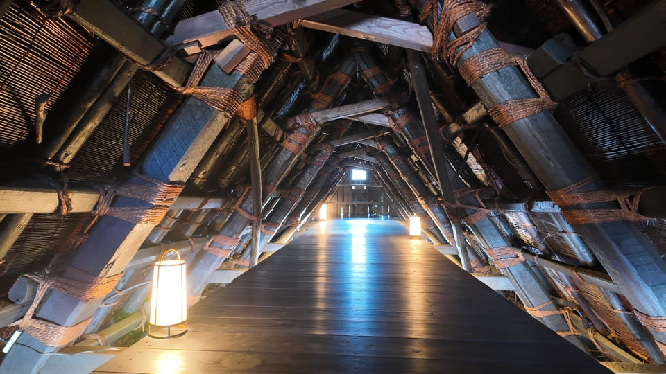 白川郷・神田家の5階屋根裏