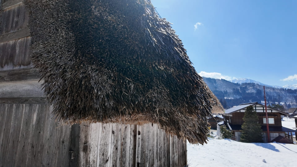 白川郷の茅葺き屋根
